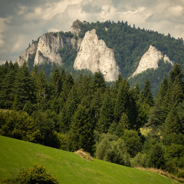 Widok na Trzy Korony ze Słowacji