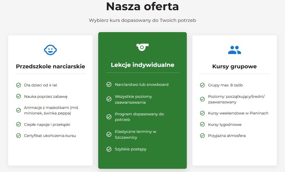 narciarskie przedszkole szczawnica